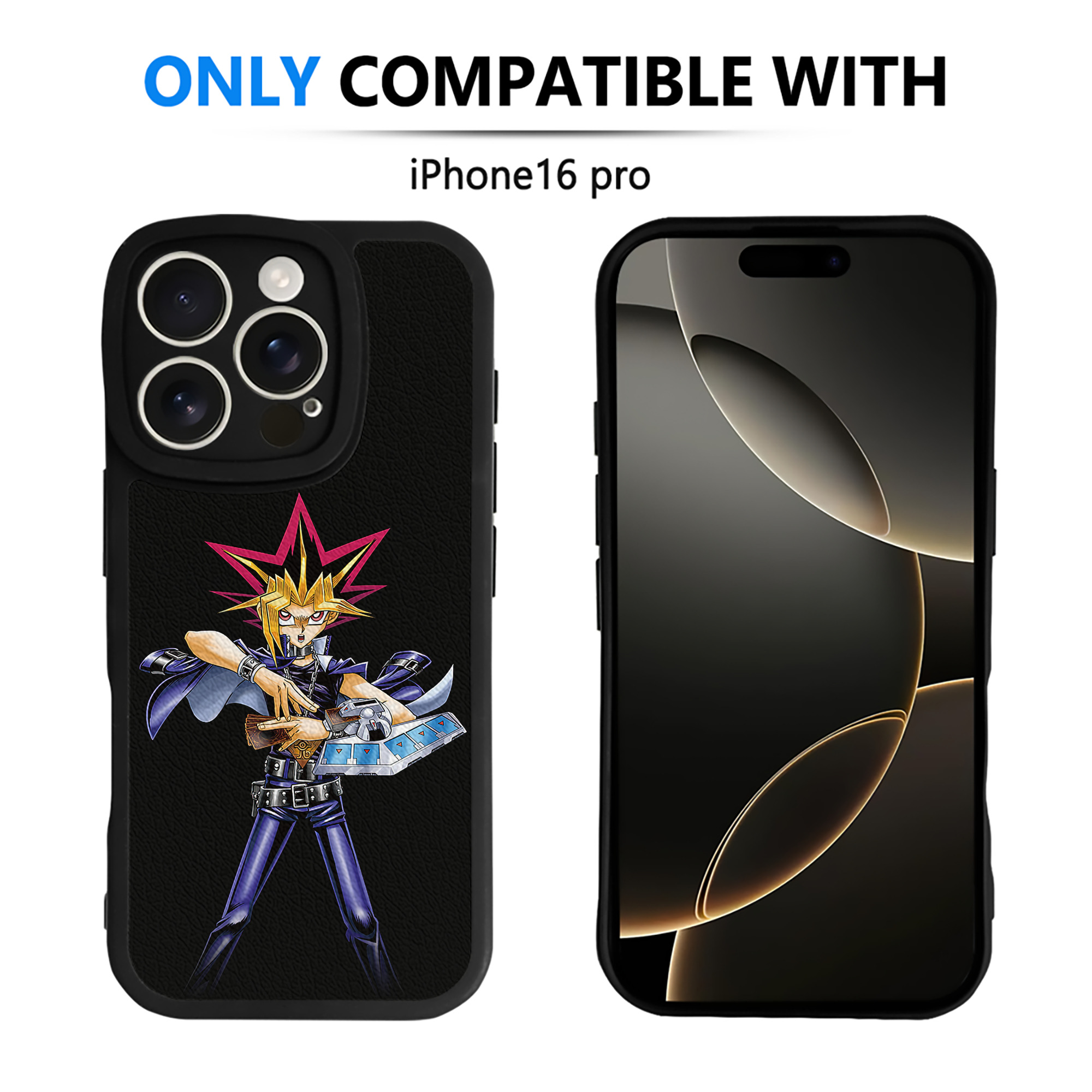 遊☆戯☆王 Yu-Gi-Oh! 【iPhone 16シリーズ対応】シリコンスマホケース（レザー調） 材質：シリコン